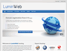 Tablet Screenshot of luminweb.com